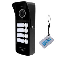 Відеопанель SEVEN CP-7504/4 RFID Black