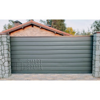 Каркас відкатних воріт Стандарт до 500 кг (під профнастил, штахетник, горизонт, ранчо)