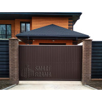 Каркас відкатних воріт Стандарт до 500 кг (під профнастил, штахетник, горизонт, ранчо)